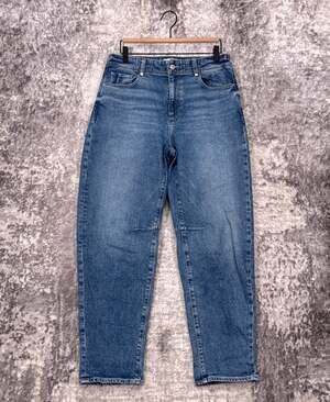 Paige Alexis Barrel Leg Jeans 29 Womens Blue Denim